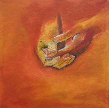 Named contemporary work « Les mains et la terre », Made by KAPY