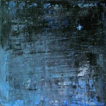 Named contemporary work « Bleu et noir », Made by JEROD