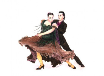 Named contemporary work « Flamenco, le macho », Made by JACQUES TAFFOREAU