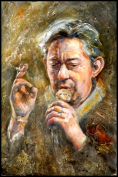 Named contemporary work « Serge Gainsbourg », Made by JEANNE BOIVIN