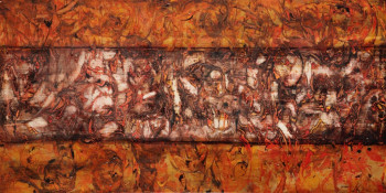 Named contemporary work « Le monde à ma porte », Made by J.CLAUDE SAVI