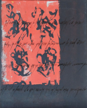 Contemporary work named « Anathème », Created by J.CLAUDE SAVI