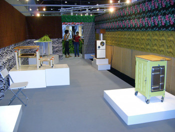 Named contemporary work « 1er salon international du tuning d'appartement », Made by LES PAS PERDUS