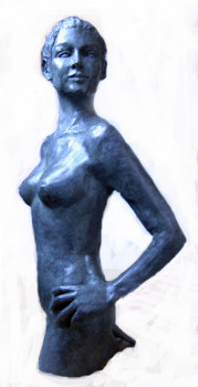Named contemporary work « Orgueilleuse », Made by ARLETTE RENAUDIN