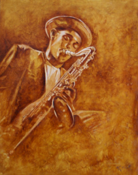 Named contemporary work « Dexter Gordon II », Made by KATIA FONDECAVE