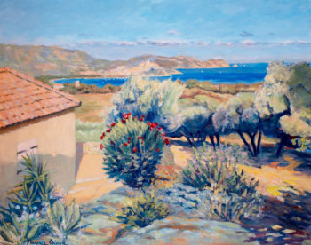 Named contemporary work « Baie de Calvi », Made by MAXENCE GERARD