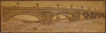 Named contemporary work « Pont des catalans (Toulouse) », Made by SIMON BERNARDINI