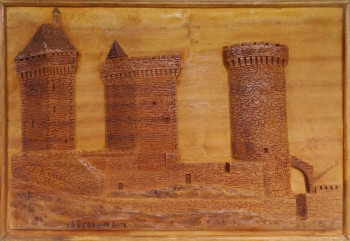 Named contemporary work « Chateaux de Foix », Made by SIMON BERNARDINI