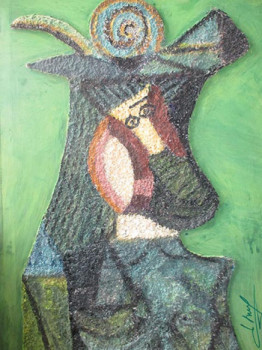 Named contemporary work « Femme de d'Hiver - Woman of Winter », Made by OLAVIC