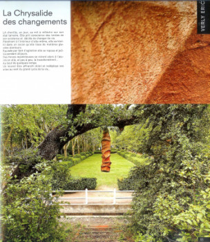 Named contemporary work « chrysalide des changements », Made by VERLY / YLREV