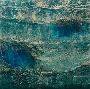 Named contemporary work « Blue Water #15028 », Made by KLARA