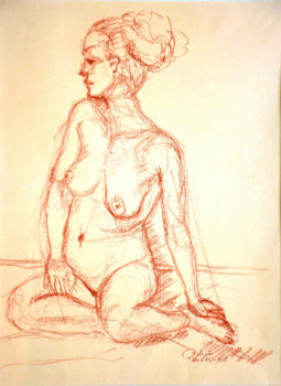 Named contemporary work « Honorine », Made by AFFIF CHERFAOUI