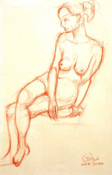 Named contemporary work « Pélagie », Made by AFFIF CHERFAOUI