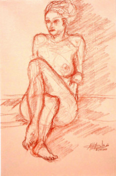 Named contemporary work « Sidonie », Made by AFFIF CHERFAOUI