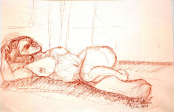 Named contemporary work « Cyrille », Made by AFFIF CHERFAOUI