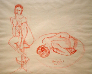 Named contemporary work « Rosalie », Made by AFFIF CHERFAOUI