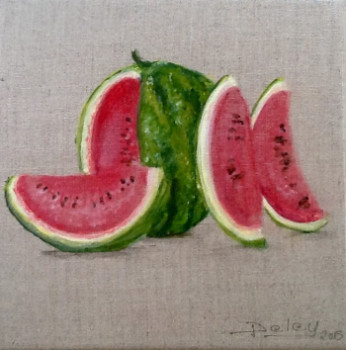 Named contemporary work « Fruits d été - la pasteque », Made by PATRICIA DELEY