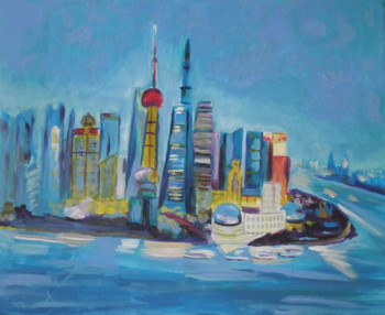 Named contemporary work « shangai », Made by MIREILLE BREGOU