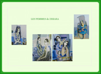 Named contemporary work « Les femmes de Zekara », Made by ZEKARA