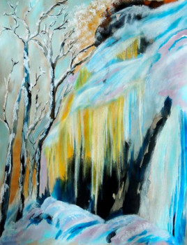 Named contemporary work « Cascades de glace », Made by GHISLAINE CAPRIN