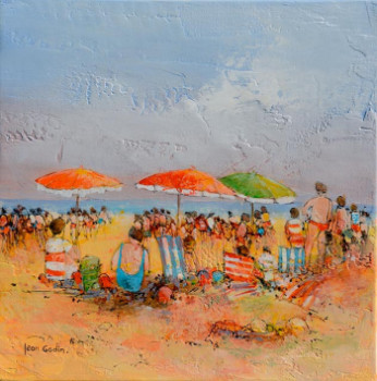 Named contemporary work « La plage », Made by JEAN GODIN