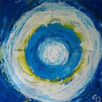 Named contemporary work « la vie en bleu », Made by GILLES BOXLER