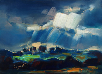 Named contemporary work « Contre jour à Merléac », Made by ALAIN LE NOST