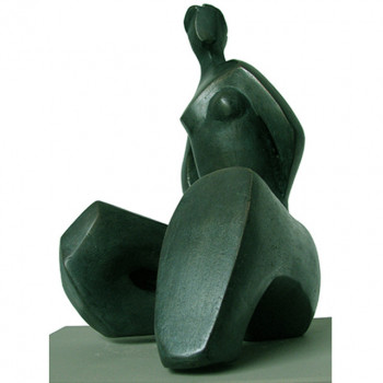 Named contemporary work « L'attente 1 », Made by EVY