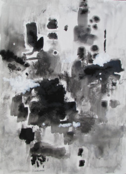 Contemporary work named « En noir et blanc 4 », Created by J. CAUMES