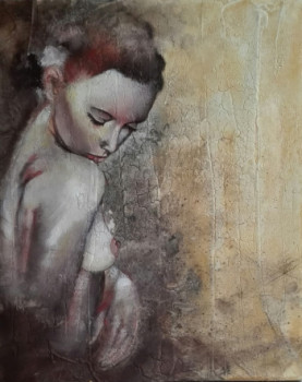 Named contemporary work « Shy », Made by LEALYDILIA