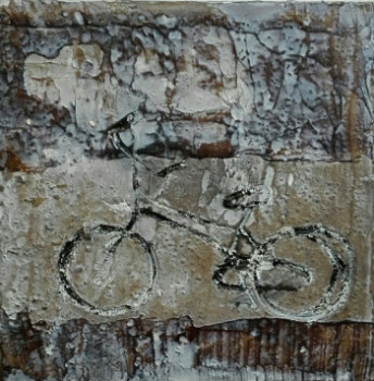 Named contemporary work « My bike...your wall », Made by LEALYDILIA