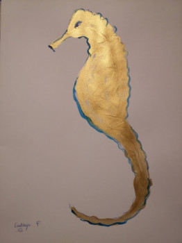 Named contemporary work « Hippocampe », Made by SANTIAGO DE LA FUENTE