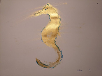 Named contemporary work « Hippocampe 2 », Made by SANTIAGO DE LA FUENTE