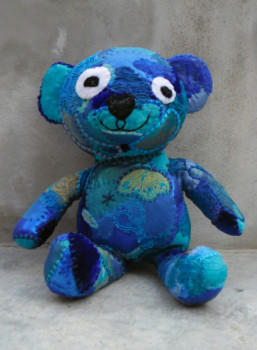 Named contemporary work « Nounours turquoise », Made by CDEM-EDEN