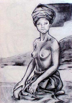 Named contemporary work « MUJER », Made by SARANGELLO