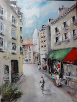 Named contemporary work « balade en ville », Made by GéRARD DE COURCY