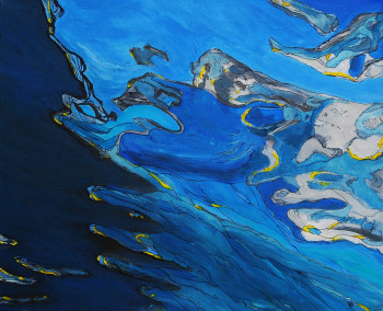 Named contemporary work « Ondes sur la surface de l'eau », Made by VéBERT