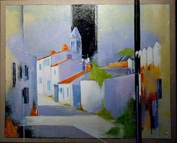 Named contemporary work « " Ruelle à Noirmoutier " », Made by JAMES BURGEVIN