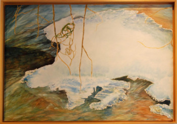 Named contemporary work « la rivière gelée 2 », Made by VéBERT