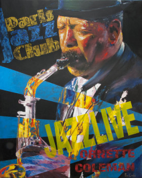 Contemporary work named « Ornette Coleman », Created by PASCAL LENOBLE