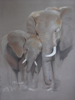elephante et son petit On the ARTactif site