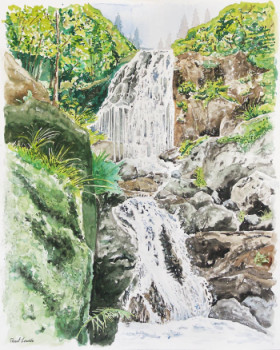 Contemporary work named « La cascade », Created by PASCAL LENOBLE