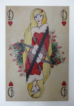 Named contemporary work « Dame de Coeur », Made by CCLAIRE