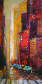 Named contemporary work « URBANISME COLORE 2 », Made by MIREILLE MAURY