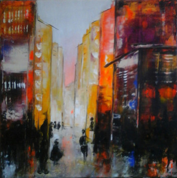 Named contemporary work « URBANISME COLORE 6 », Made by MIREILLE MAURY