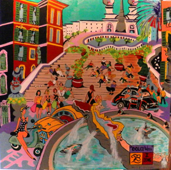 Named contemporary work « Piazza di Spagna 2 », Made by PB