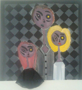 Named contemporary work « Famille misérable », Made by RIM