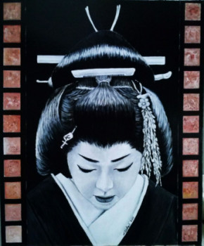 Named contemporary work « Geisha », Made by STéPHANE CHRETIEN