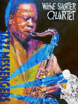 Named contemporary work « Wayne Shorter », Made by PASCAL LENOBLE