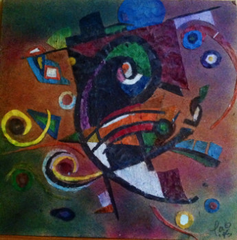 Named contemporary work « hommage kandinsky  », Made by PAOLART